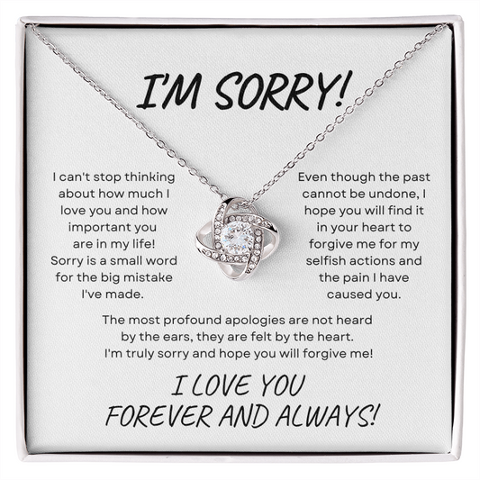 I'm Sorry! - Soulmate - Love Knot Necklace - 004