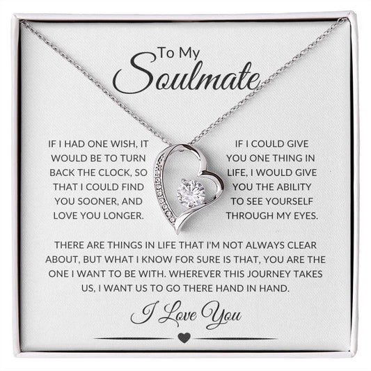 To My Soulmate - Forever Love Necklace - 014